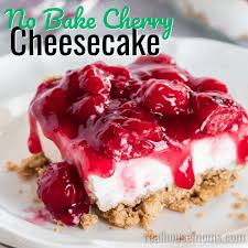 No Bake Cherry Cheesecake Real Housemoms