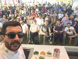 Live cooking show at Qatar Food Festival in Doha. Next up exclusive Chef's  Table at Signature by Sanjeev Kapoor at Melia Doha.