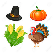 Choose from 300+ thanksgiving turkey graphic resources and download in the form of png, eps, ai or psd. Set Of Colorful Cartoon Icons For Thanksgiving Day Pumpkin Holiday Royalty Free Cliparts Vectors And Stock Illustration Image 68634175
