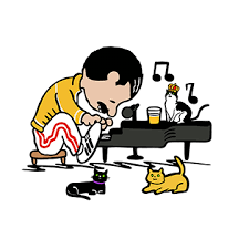 Freddie Mercury Peanuts Style Freddie Mercury Queen Freddie Mercury Charlie Brown