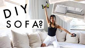 It's an easy way to update the look and feel of a piece you've had for a while, and is often more affordable than buying an entirely new item. We Made Our Sofa Was It Worth It Apartment Diy Ikea Hack Youtube