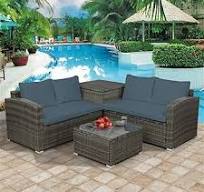 Amazon.com: DUYHBAWRS Outdoor Round Bed Courtyard Rattan Sofa Outdoor  Recliner Beach Chair Balcony Swimming Pool Lazy Lying Bed Sofa