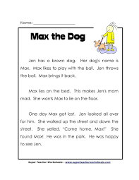 Easily download and print our reading comprehension worksheets. Teacher Worksheets For Kindergarten Worksheet For Kindergarten 1st Grade Reading Worksheets Reading Comprehension Worksheets Reading Worksheets