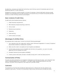 To, insure the secured property. Credit Policy Sample Free Download