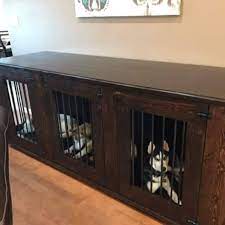 Alder Triple Dog Kennel Hand Crafted Dog Kennel Kennel Wood Etsy Dog Kennel Furniture Dog Crate Furniture Wood Dog Kennel