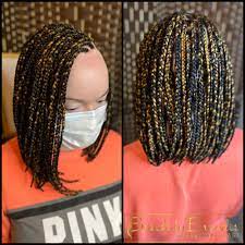 Knotless Braided Bob Braids For Black Hair Bob Braids Hairstyles Bob Braids