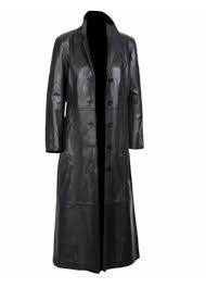 Pin On Leather Trench Coat