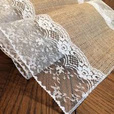 Jut Kumasi Dantelli Runner Cuval Bezi Table Runners Dantel
