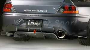 Car Accessories Carbon Fiber Vs Style Rear Diffuser With Addon Cover Fit For 2005 2007 Evo 9 Jdm Rear Bumper Diffuser Kit Evo 9 Cars Trucks Car Accessories