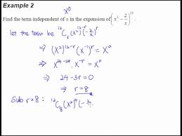 It means that every sentence should convey some new information in the process of communication. 6 Binomial Theorem Example 2 Finding The Term Independent Of X Youtube