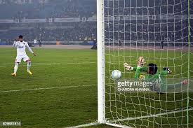 Kerala Blasters FC goalkeeper Sandip Nandy stops a penalty shoot from...  News Photo