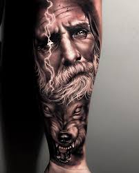 Black And Grey Tattoo Artists Tattoo Artist Samurai Standoff Black Grey Authors Style Portrait Realistic Tattoo Brazil Mythology Tattoos Viking Tattoos Tattoo Artists