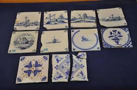 A n z m e e o i 7 b g 2 j q e t t d. 10 Verschiedene Alte Fliesen Delft Holland 1800 1900 Kusera