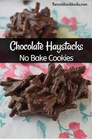 Chocolate Haystack No Bake Cookies Ting A Lings Baking Recipes Cookies Almond Recipes No Bake Cookies