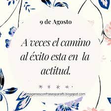 Tras conmemorar las fechas patrias, con más incertidumbres y malos presentimientos que de costumbre, el mes de agosto tiene recordatorios. Frase Del Dia 9 De Agosto Frases Para Todos Los Dias Y Compartirlas Frases Frasesdiarias Frasespositi Frase Del Dia Frases Para Tarjetas Frases De Meses
