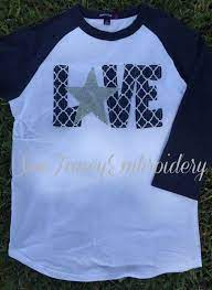 Dallas Cowboys Love Tee Cowboys Shirt Dallas By Sewfancyembroidery Dallas Cowboys Outfits Dallas Cowboys Dallas Cowboys Style