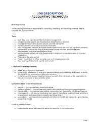 A job specification should include the minimum qualifications employees need. Accounting Technician Job Description Template By Business In A Box