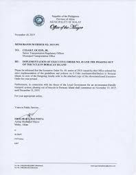 When it is written in a letter in a formal manner for your perusal and approval the writer seeks the attention of the receiver to read the letter and take appropriate action permitting some work to do. Lgu Malay Phasing Out Of Tricycle In Boracay Island To Facebook