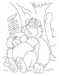 Sleeping Bear Coloring Pages In 2020 Bear Coloring Pages Coloring Pages Star Coloring Pages