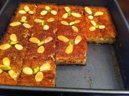 Namoura Gateau De Semoule Libanais Gateau De Semoule Alimentation Gateau