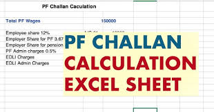 This amount is calculated each month. Epf Challan Calculation Excel 2021