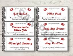 Kinky printable coupons - hardcore NSFW fun