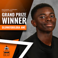 Today is National ASL Day—and what better way to celebrate than by sharing  this exciting news! Junior Oluwatobiloba “Tobi” Awe was named one of two  national Grand Prize winners in Gallaudet Youth