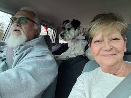 First time at the ocean for Harley at Miller's Ferry Campground