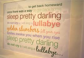 Once There Was A Way To Get Back Homeward Lyrics Golden Slumbers Beatles Nursery Lullaby Baby Shower Beatles Lyrics Art