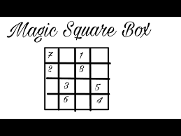 Now, you might be left wondering what about a 4 x 4 magic square ? Magic Square 4x4 Ll Amazing Maths Magic Trick Youtube