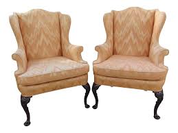Entdecken sie den scandi look von hay design! Hickory Chair Co Queen Anne Style Wing Chairs A Pair Chairish