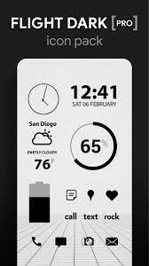 A cargo de forma gratuita Flight Dark Pro Icon Pack For Android Apk Download