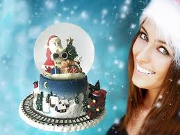 Amazon.com: Lightahead Musical Christmas Santa Delivering Presents Figurine  Water Ball Snow Globe with The Outside Train Revolving in Polyresin : Home  & Kitchen