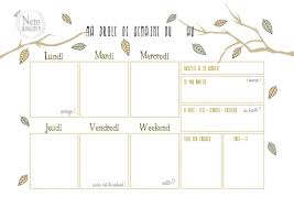 Semainier Planning De Semaine A Imprimer Semainier A Imprimer Semainier Planning Semaine