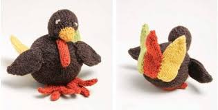 Knitting patterns use uk terms as we are a uk arts and crafts website. Tiny Turkey Knitted Stuffed Toy Free Knitting Pattern