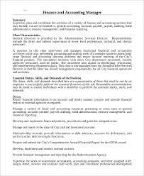 The senior accounting manager will manage a set of accounting activities to ensure compliance with generally accepted accounting principles, corporate policies and external audits. Free 10 Sample Accounting Manager Job Description Templates In Ms Word Pdf
