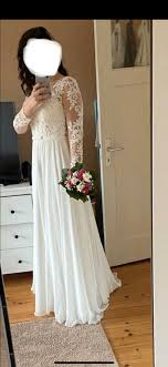 Der zarte halbtransparente stoff ist aus der brautmode überhaupt nicht mehr wegzudenken. Brautkleid Hochzeitskleid Spitze Boho Vintage In Mitte Hamburg Billstedt Ebay Kleinanzeigen
