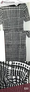 Black And White Squares Dress Black And White Drive And Squares Dres Black And White Dress With Squares And Stripes Zipper In The Liz Claiborne Dresses Black N White Dress Black And White