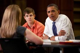 We are the change that we seek.', 'the best way to not feel hopeless is to get up and do something. President Barack Obama Listens To Senior Marissa Boles During A Roundtable Discussion The White House