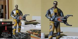 Gordon Freeman 3d Model Printed And Painted Gordon Freeman Freeman 3d Model