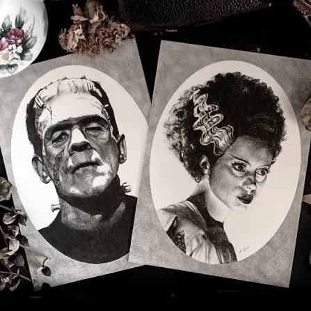 Frankenstein's Bride Print