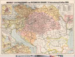 The maps document an extraordinary change. File 1918 Map Artaria S Eisenbahnkarte Von Osterreich Ungarn Und Den Balkanlandern Jpg Wikimedia Commons