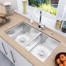 7 double bowl kitchen sinks for 30 inch