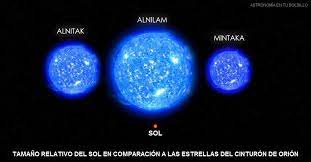 Estrellas del Cinturón de Orión