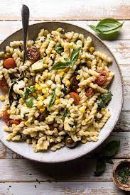 Corn Tomato And Avocado Pasta Salad Half Baked Harvest Recipe Pasta Recipes Avocado Pasta Salad Avocado Recipes Pasta