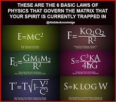 4biddnknowledge These Are The Six Basic Laws Of Physics That Govern The Matrix That Your Spirit Is Currently Trap Physics Mind Over Matter Quantum Physics