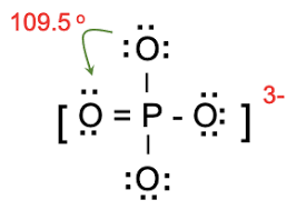 For Po 4 3 Phosphate Ion Draw The Lewis Structure By Counting Valence Electrons Of Each Atom Determine The Electron Domain Geometry Molecular Geometry Hybridization And Show The Angle Between The Bonds In A Drawing