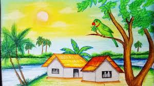 How To Draw Simple Scenery For Kids I Landscape Nature Dubai Khalifa Easy stick crafts for kids. how to draw simple scenery for kids i