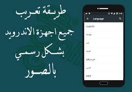 طريقة تعريب جميع اجهزة الاندرويد بشكل رسمي بالصور