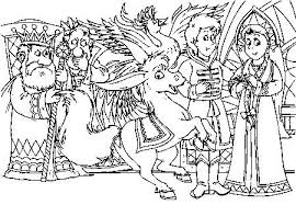 раскраска рисунок к сказке иван крестьянский сын и чудо юдо Raskraski K Skazke Konek Gorbunok Raskraski Raspechatat Besplatno